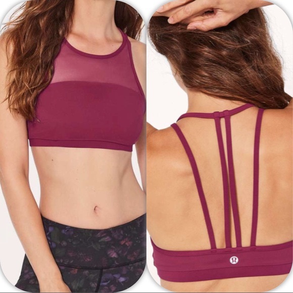 Lululemon Get Set Bra Deep Luxe EUC Sz 6 - Picture 1 of 3